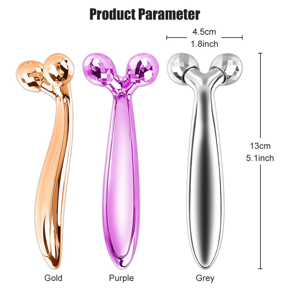 Cây Lăn Mát Xa Mặt 4D Cầm Tay Giúp Nâng Cơ Mặt Toàn Thân Giảm Nếp Nhăn