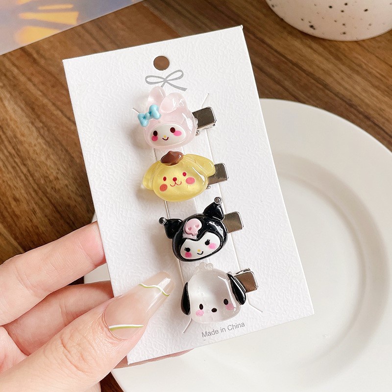Kẹp Tóc Mini Họa Tiết Hoạt Hình Xinh Xắn Cho Bé Gái