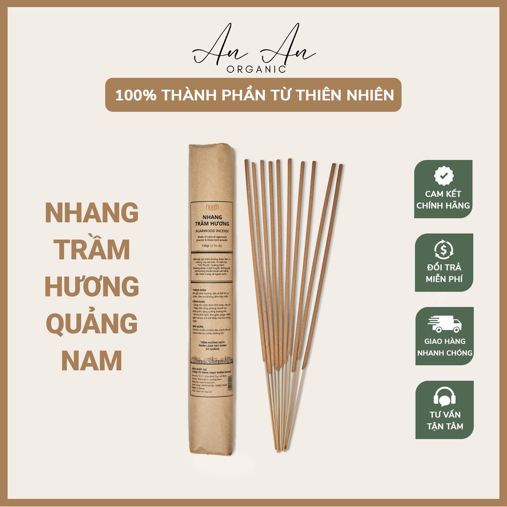 Nhang Trầm Hương, nhang sạch không hoá chất - An An Organic