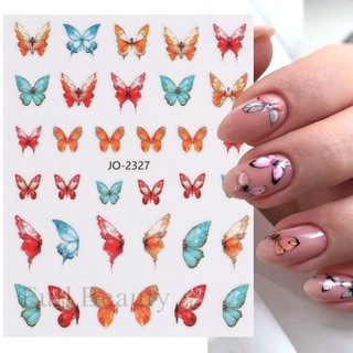 Sticker Dán Móng Hình Bướm 3d