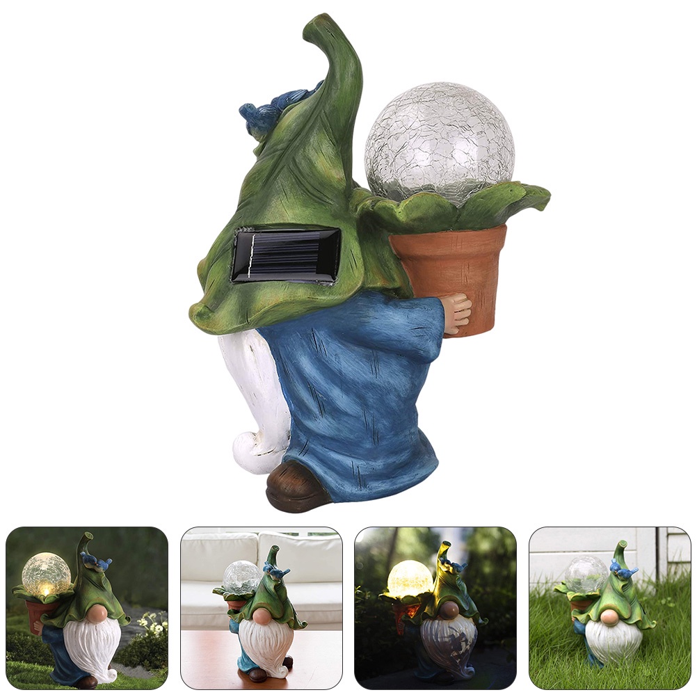 Đồ trang trí Búp Bê Vô Diện Bằng Nhựa Resin Sử Dụng Năng Lượng Mặt Trời Dùng Trang Trí Sân Vườn