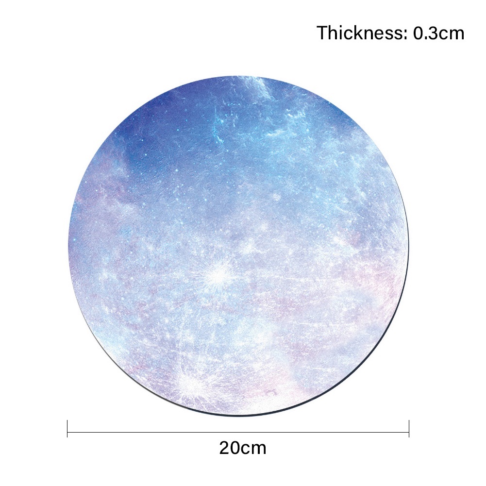 Thảm Lót Chuột Cao Su Chống Trượt Hình Tròn In Hình Hoa Hướng Dương