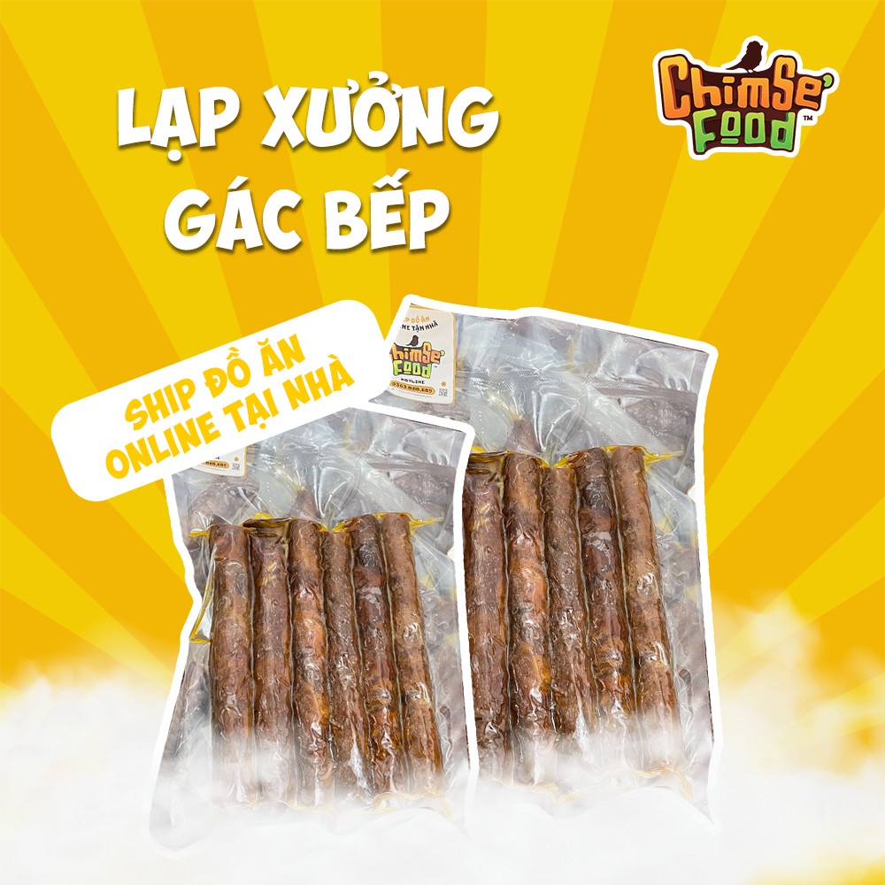 Lạp Xưởng Hun Khói  Lạp Sườn Gác Bếp Gói 500g - Chim Sẻ Food