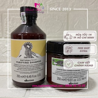 Dầu gội xả ngăn gàu Davines PURIFYING 250mlx2 - new