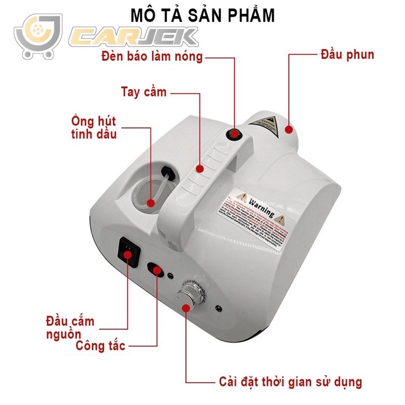 Máy Khử Khuẩn Nano | Xịt Khử Trùng Diệt Khuẩn, Khử Mùi Hôi Ẩm Mốc Trong Gia Đình, Xe Hơi Ô Tô, Nhà Hàng, Quán Ăn