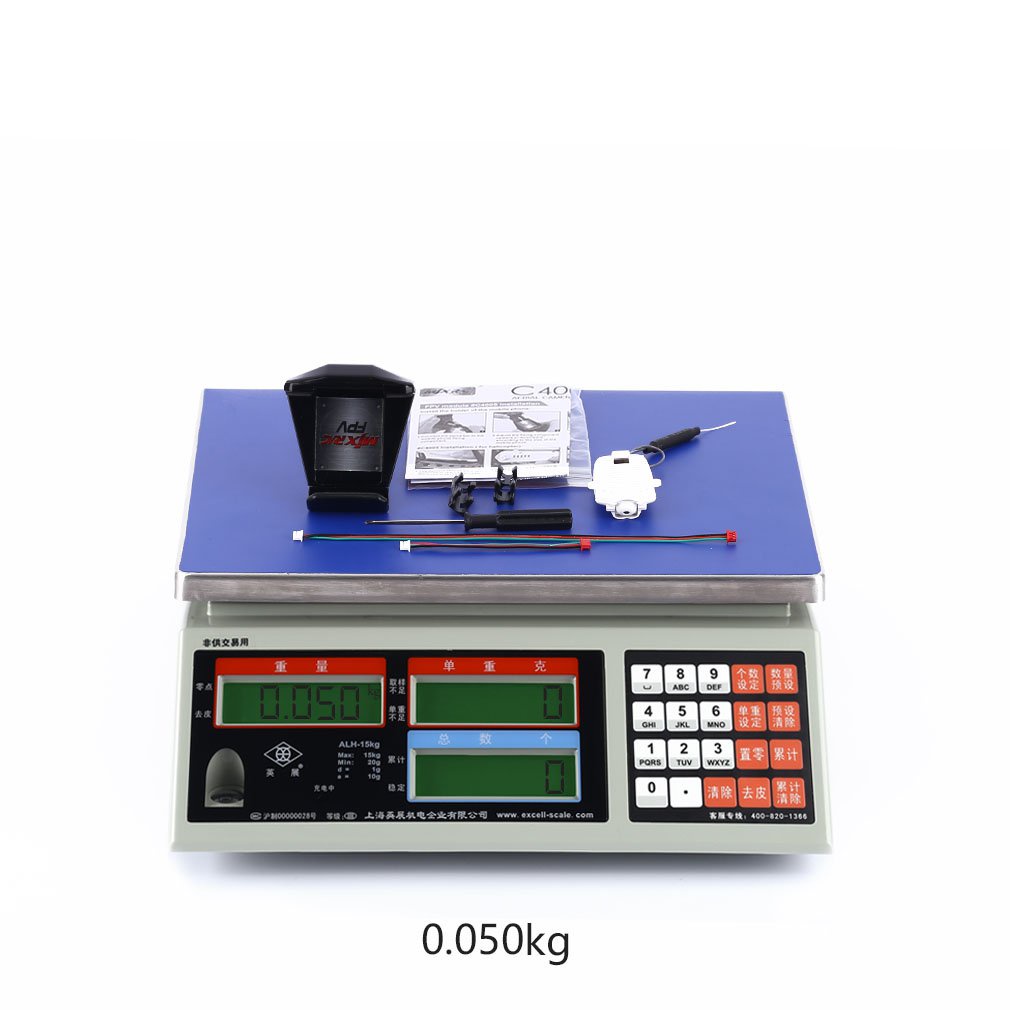 White 0.3MP FPV Real-Time Aerial Camera Helicopter Components for MJX C4005.