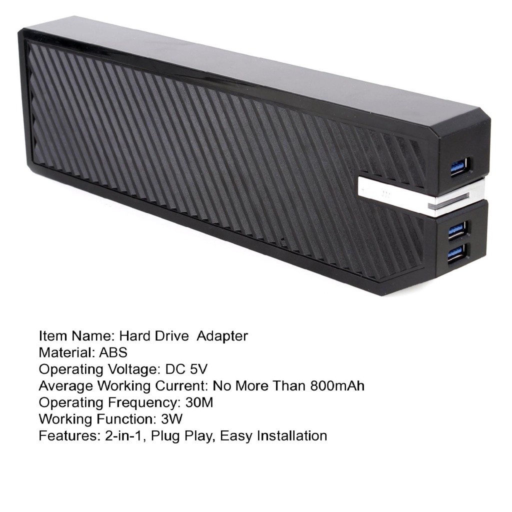 Trạm Sạc Nhanh 2 Trong 1 Phích Cắm 3 Cổng DC 5V 3.0 Cho Ổ Cứng Xbox One