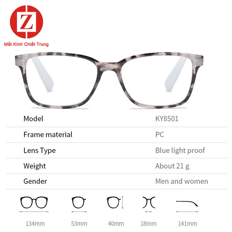 Kính Viễn- Lão Thị,  cho người Trung Niên có độ phân giải cao thiết kế bông hoa mùa xuân bắt mắt mã H8501