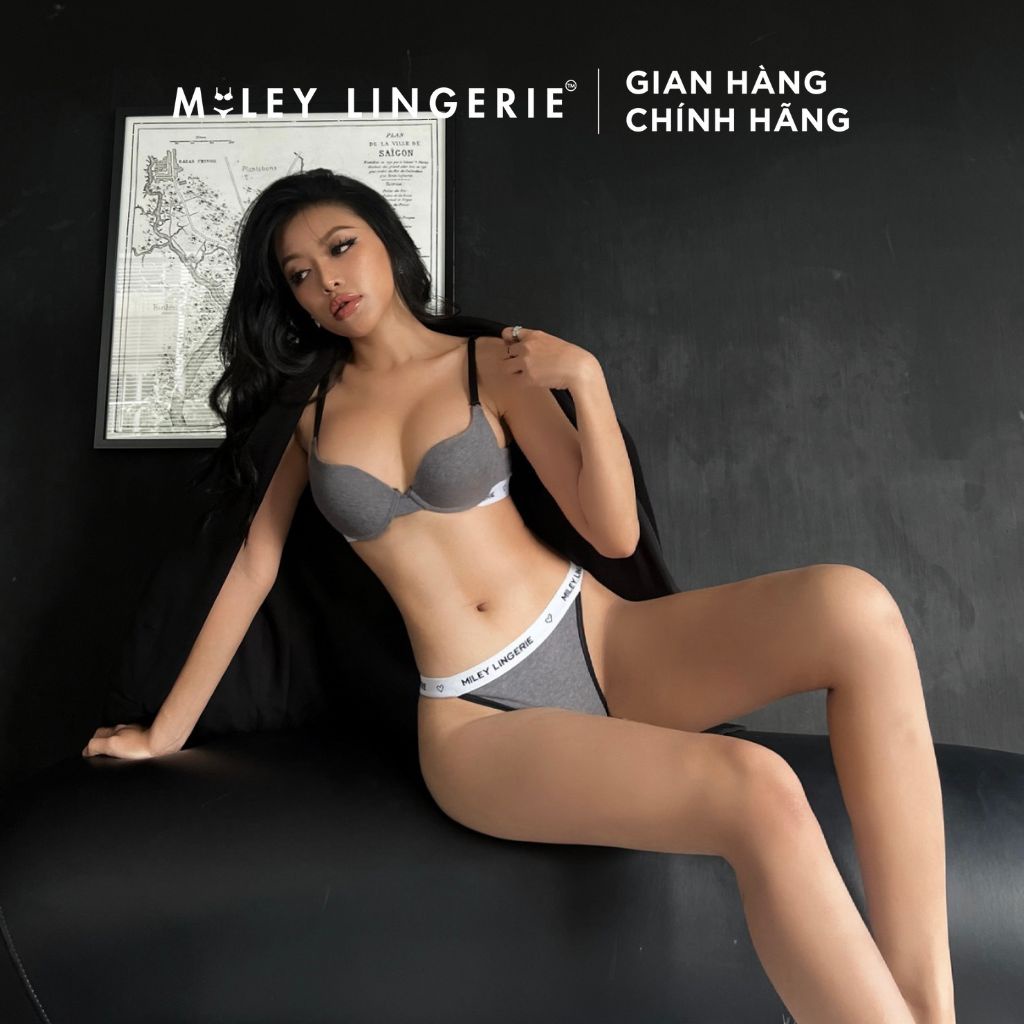 Bộ Đồ Lót Melange High-cut Sporty Chic Miley Lingerie (Màu ngẫu nhiên)