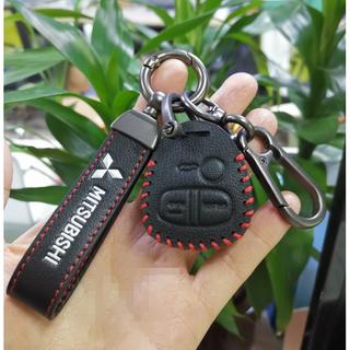 Túi Da TPU Đựng Chìa Khóa Xe Hơi Mitsubishi Outlander 3 ASX Colt Lancer 10 EX Grandis Pajero Thiết Kế 3 Nút Tự Động Thông Minh
