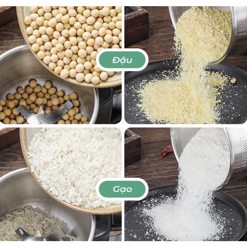 Máy xay đa năng xay mịn cả đậu, hạt khô cứng, tiêu, gia vị, thịt, cá