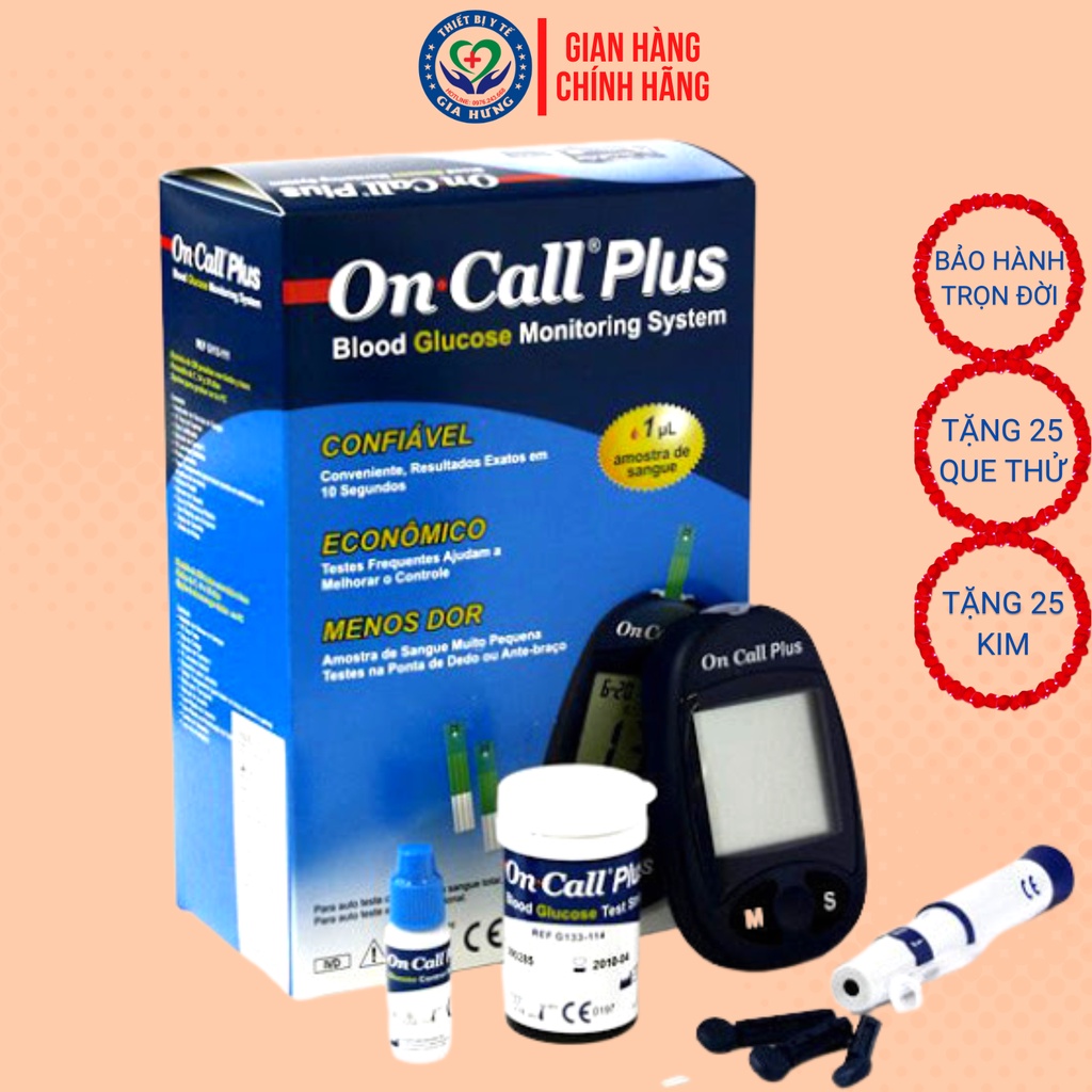 Mã BMLT30 giảm đến 30K đơn 299K Máy Đo Đường Huyết Acon On Call Plus +