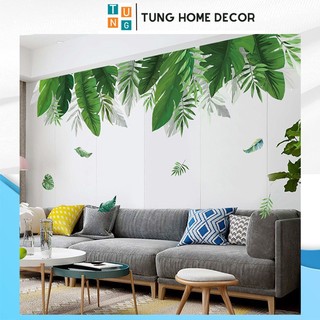Decal dán tường hàn quốc trang trí phòng ngủ TUNG DECOR XL8361 Vườn Nhiệt Đới 1