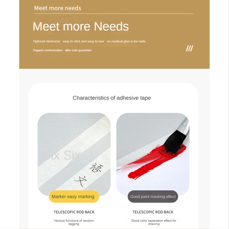 Set 10 Cuộn Băng Keo Giấy Dán Đa Năng Kích Thước 1 Inch x 21 Yards x 10