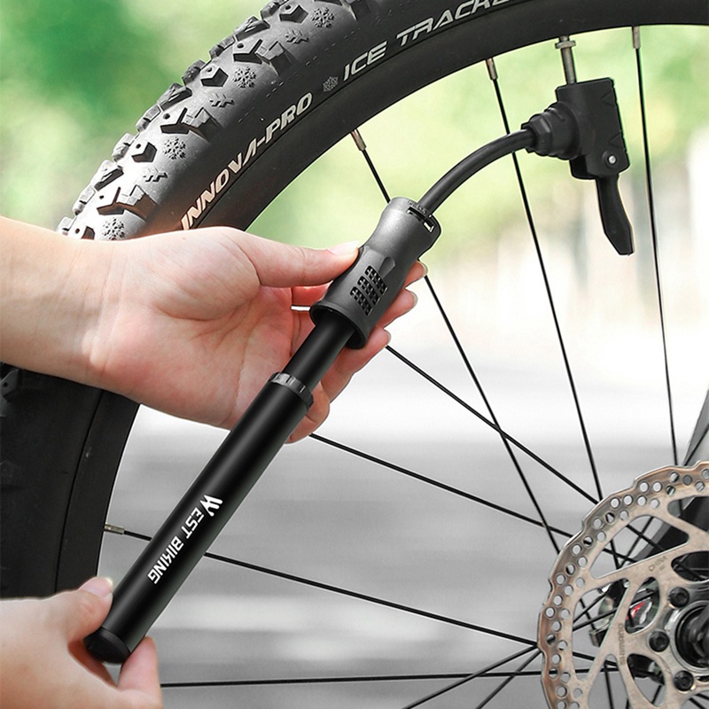 Bơm Xe Đạp Mini Cầm Tay 80-100Psi Chất Liệu Hợp Kim