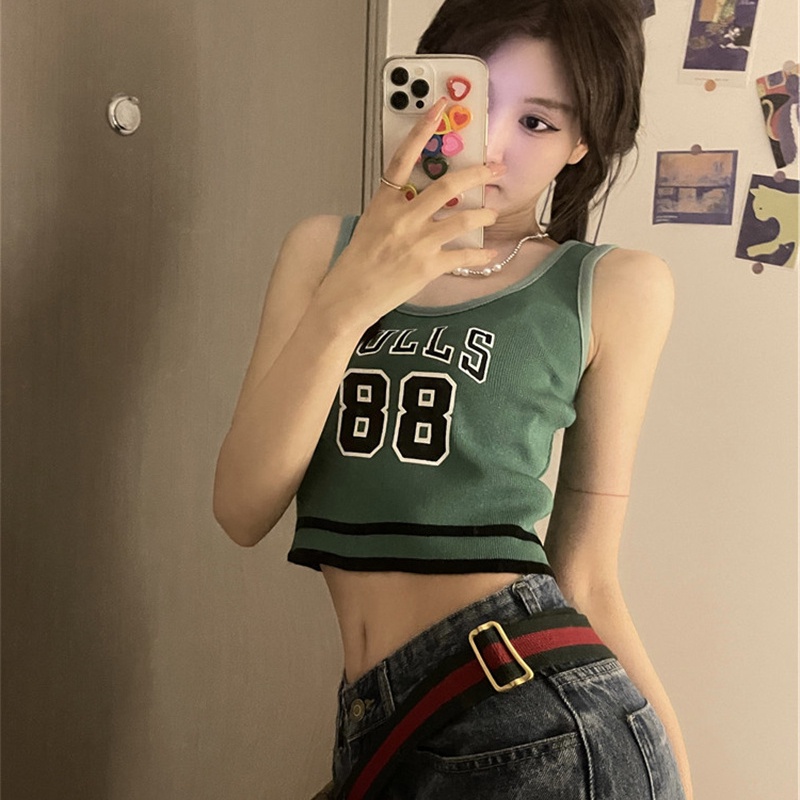 Áo thể thao dệt kim SUXI không tay thời trang mùa hè cho nữ