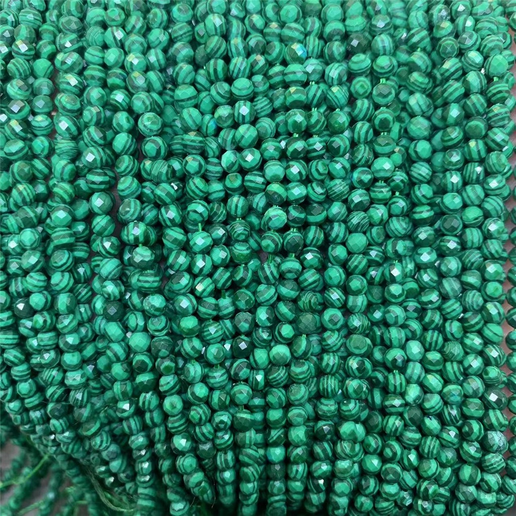 Chuỗi Hạt Đá Malachite Tự Nhiên 2 / 3 / 4mm