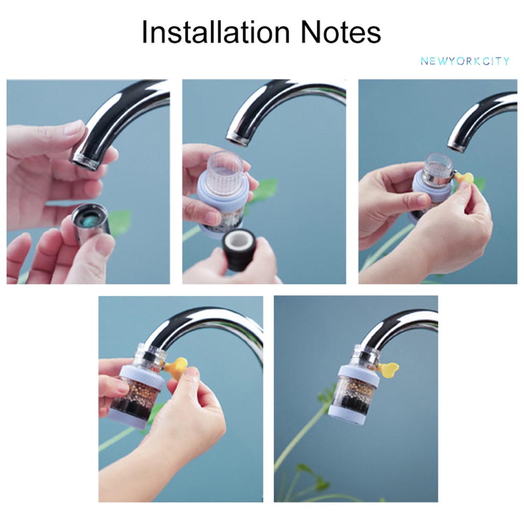 Bộ Lọc Nước 6 Lớp Hiệu Ứng Mạnh Mẽ Gắn Vòi Nước Nhà Bếp