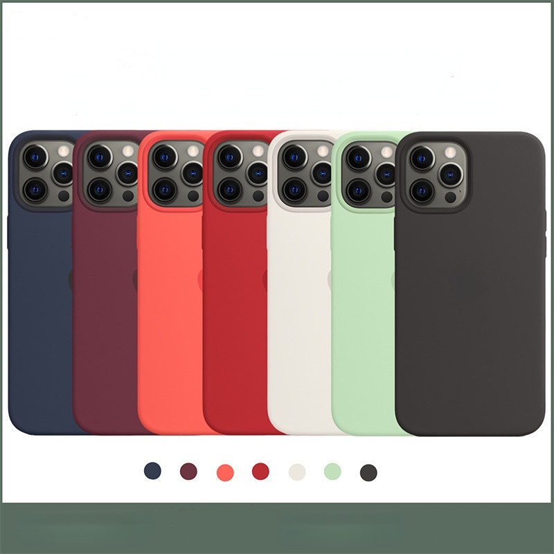Ốp Điện Thoại Silicon Từ Tính Chống Bụi Bảo Vệ Toàn Diện Cho iPhone 12 Pro Max Iphone12pro 12