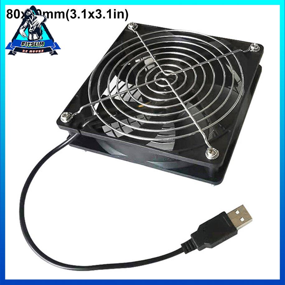 Bộ định tuyến USB 5V Quạt làm mát Tự Tv Box Ball Sleeve Cooler Có lưới bảo vệ