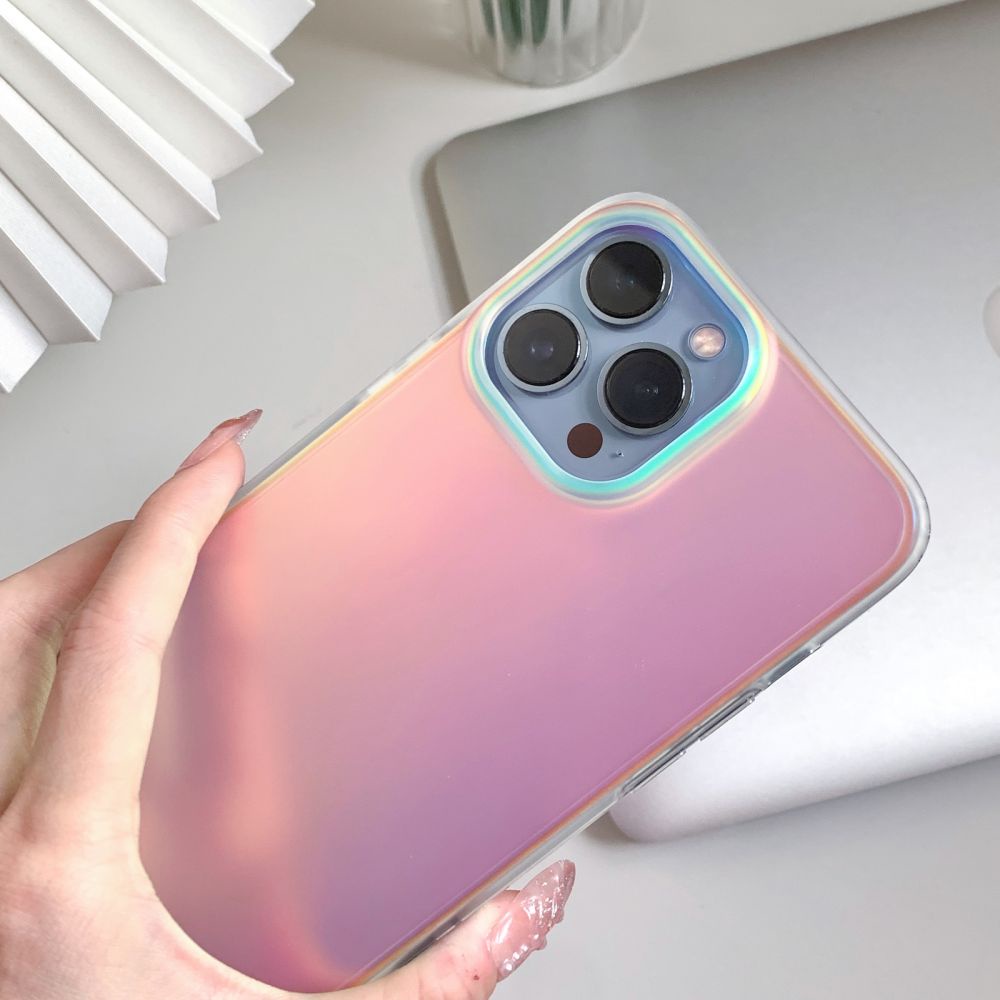 Ốp Điện Thoại TPU Mềm Nhám Trong Suốt Chống Sốc Màu Laser Sang Trọng Cho IPhone 11 12 13 14 Pro Max