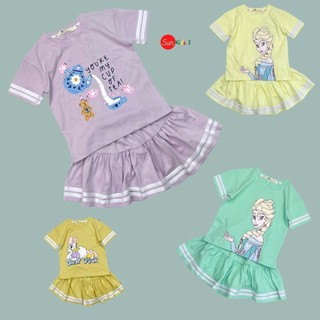 Đồ bộ thun bé gái, đồ bộ trẻ em chất cotton, có nhiều màu, size 3-10 tuổi - SUNKIDS1