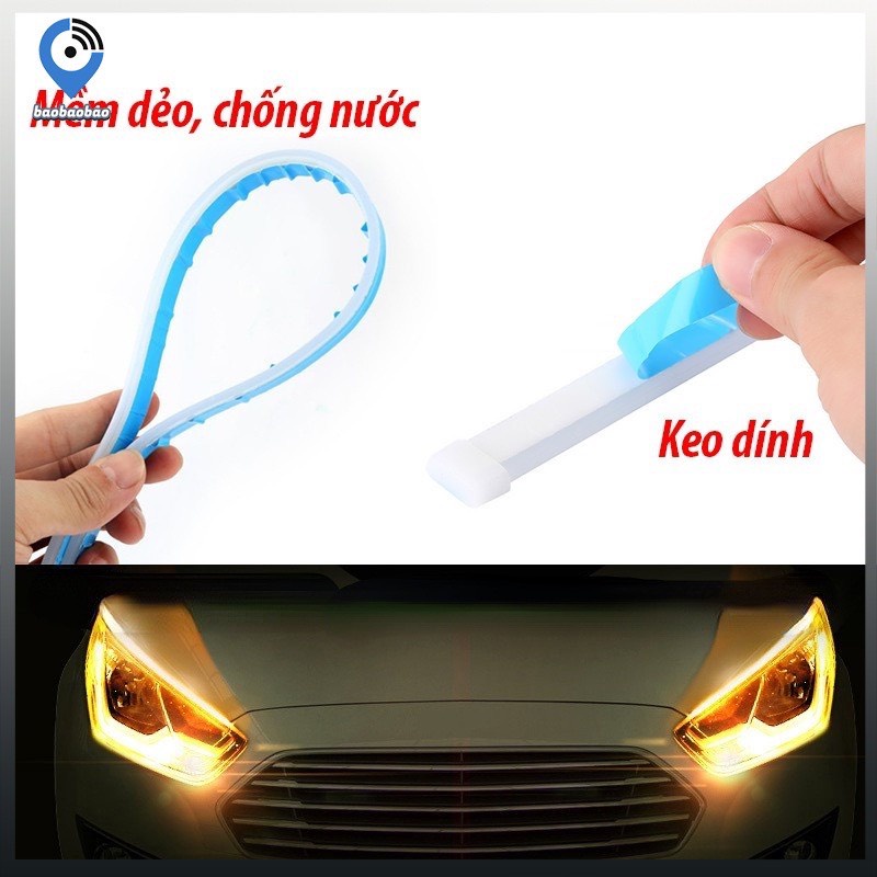 Dây Đèn Led Nháy Audi Cho Ô tô và Xe Máy Hiệu Ứng 2 Chế Độ Xi Nhan Chạy Đuổi - Nguồn 12v Chống Nước