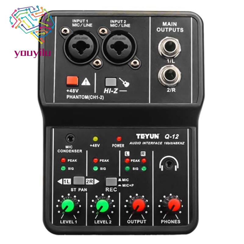 Bảng Mạch Âm Thanh TEYUN Q-12 Giao Diện 4 Kênh 48V Chuyên Dụng Cho Máy Tính Thẻ