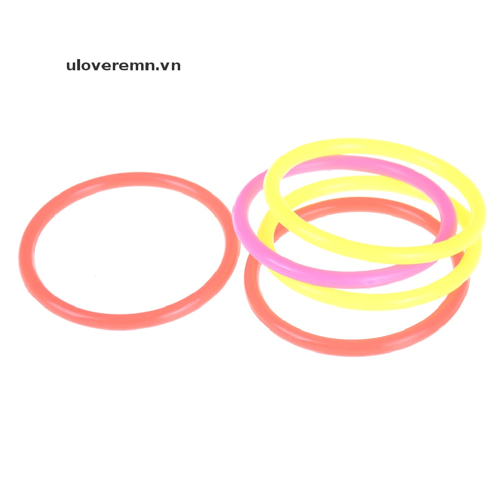 Set 5 Vòng Ném 8cm Bằng Nhựa Nhiều Màu Cho Bé