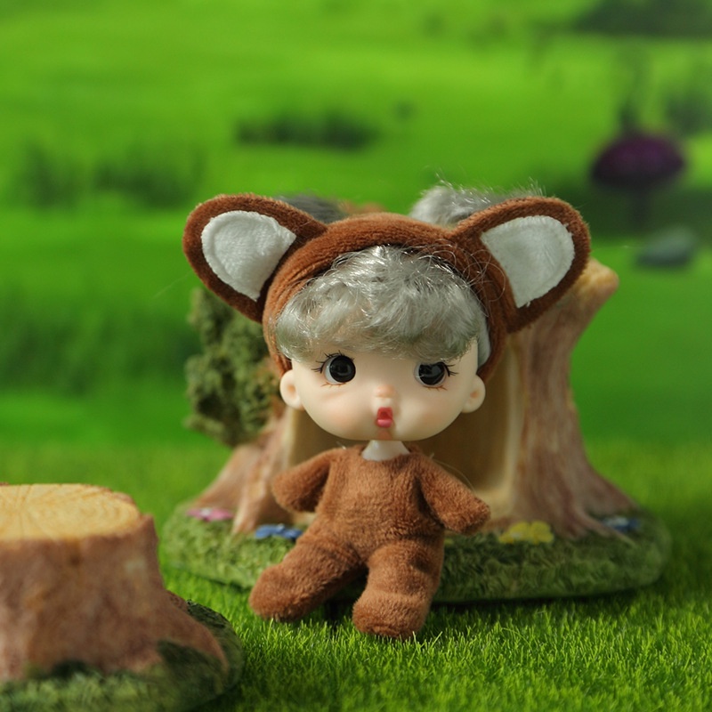 Búp Bê mini ob11 11cm Kèm Quần Áo Dễ Thương Cho Bé Gái