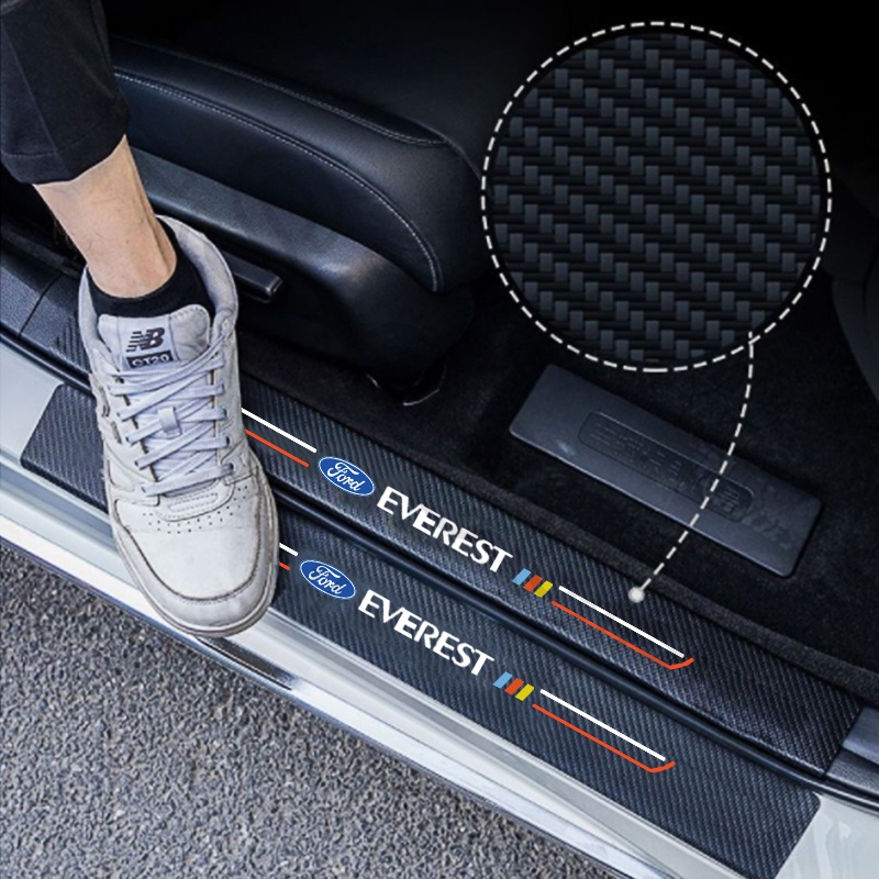 Sieece Cho Ford Everest Miếng Dán Tay Nắm Cửa Ô Tô Sợi Carbon Miếng Dán Hõm Cửa Ô Tô Chống Xước Trầy Xe Hơi Dán Xe Trang Trí ô Tô