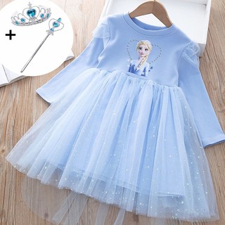 Đầm Công Chúa Elsa Cho Bé Gái