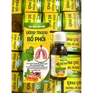 Combo 5 chai siro ho cao lỏng thảo mộc đông trùng bổ phổi giảm ho, nhuận phế 100ml