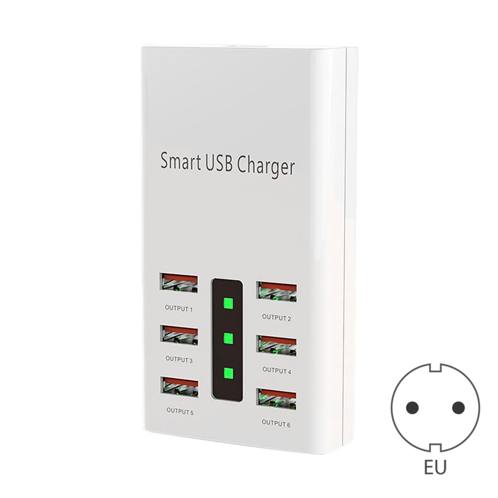 Đầu Sạc Nhanh 6 Cổng USB Hình Hoa Hướng Dương