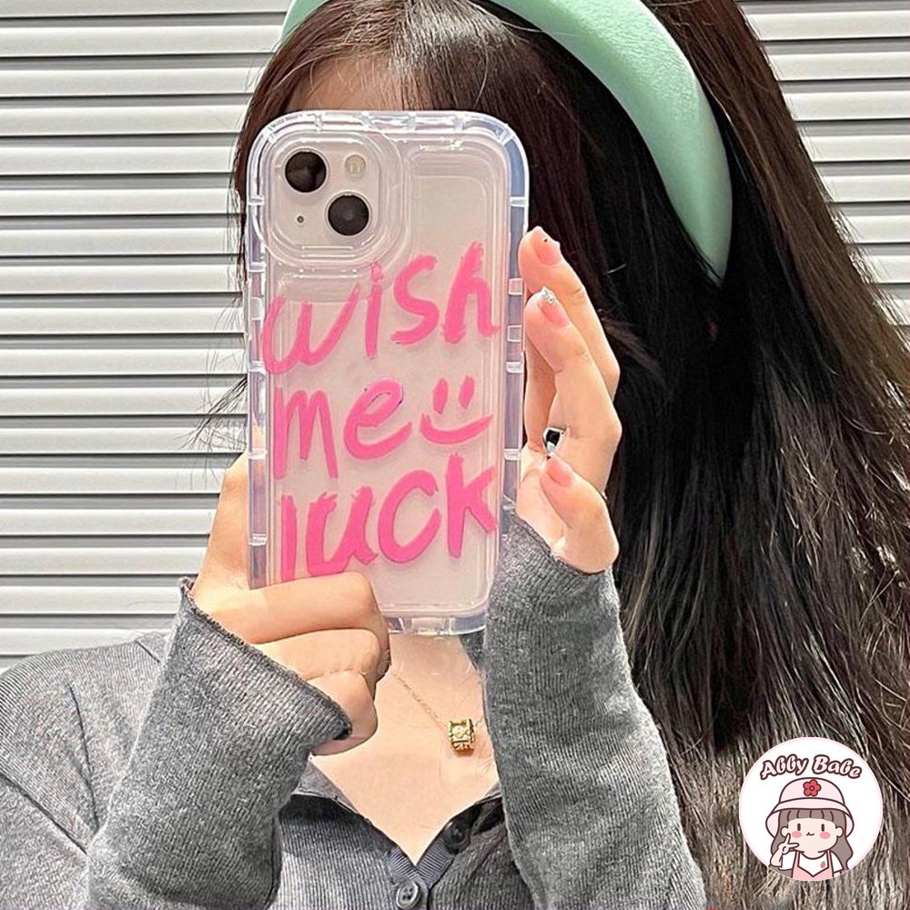 Ốp Điện Thoại TPU Mềm Chống Mồ Hôi In Chữ Get Lucky Cho IPhone 14 Pro Max 13 12 11 Pro Max