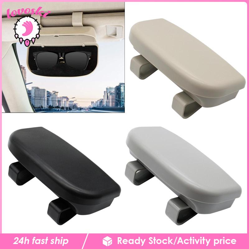 Hộp Đựng Mắt Kính Có Kẹp Màu Đen Tiện Dụng Cho Xe Hơi