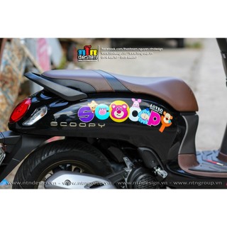 Tem Scoopy mẫu Lotso ( Đen )