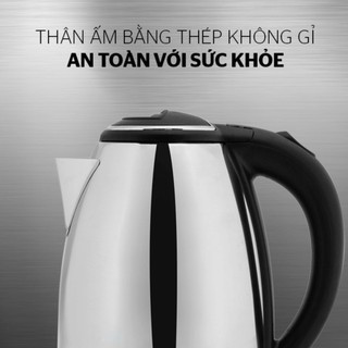 ☃□Ấm siêu tốc Inox 1.8L Happy Time HTD1081 chính hãng inox 304