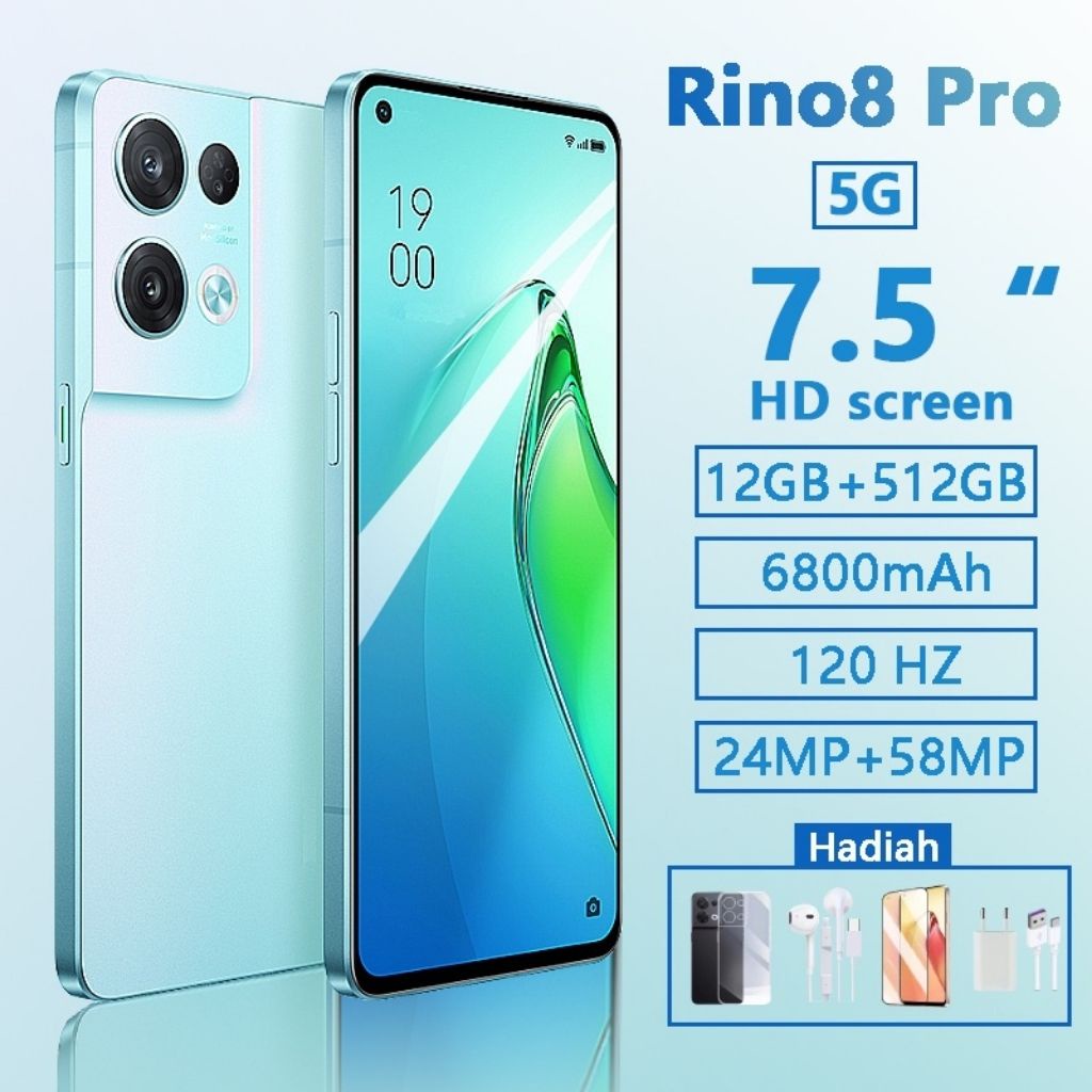 Điện thoại di động Reno8 pro mới nguyên bản 12+512GB bán điện thoại chơi game thẻ kép Android 5G COD smartphone