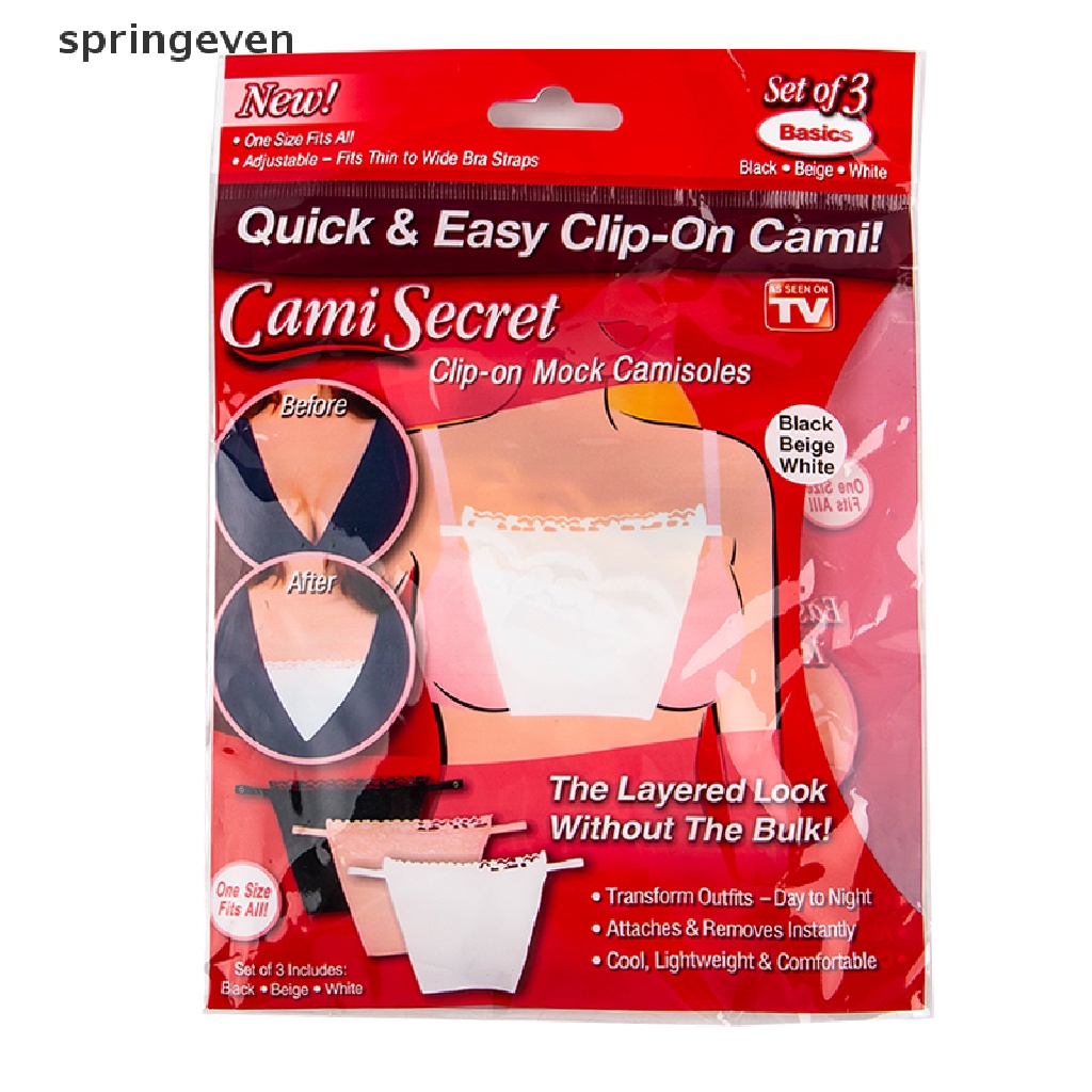 Set 3 Áo Hai Dây Phối Ren Thoáng Khí Co Giãn Dành Cho Nữ