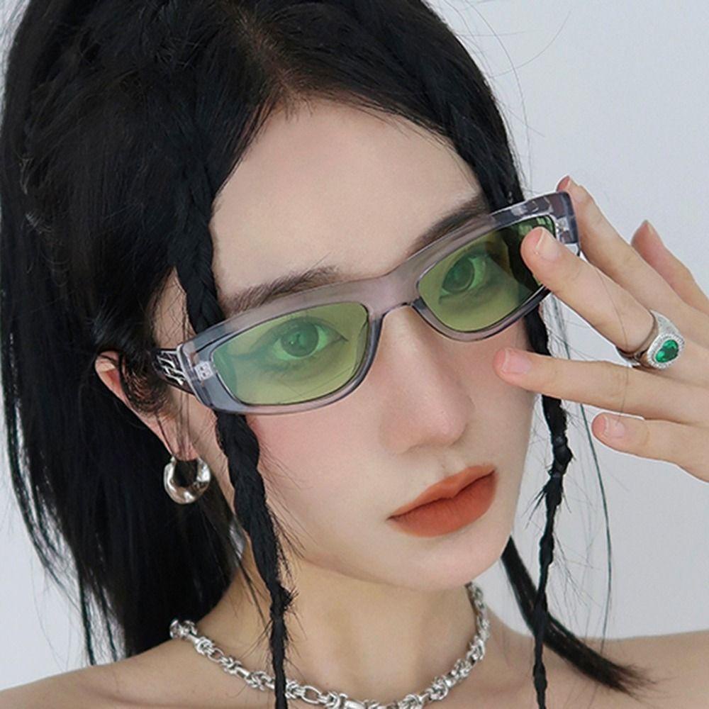 Kính Mát Kiểu Mắt Mèo Chống Bức Xạ WMES15H Y2K Phong Cách Hàn Quốc Thời Trang Cho Nam Và Nữ