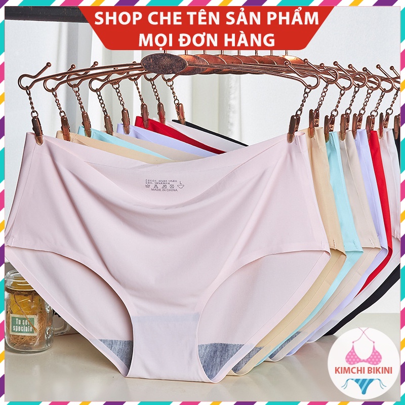 Quần con nữ su đúc thun lạnh không đường may cao cấp KIMCHIBIKINI silit nữ đáy kháng khuẩn mềm mại màu dễ thương QL025