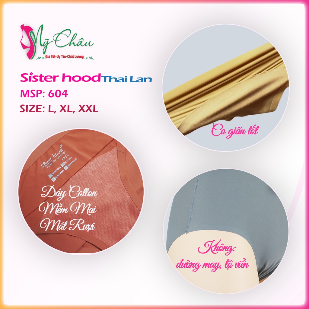 Quần Lót Su Đúc Nữ Thái Lan Cao Cấp Lưng Cao Nịt Bụng Không Viền Siêu Bền Sisterhood 628 Mỹ Châu - Shop Đồ Lót Thái Lan