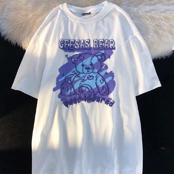 NRVP Áo Thun Tay Ngắn In Hình Thời Trang Đường Phố Hàn Quốc Mới Cho Nữ