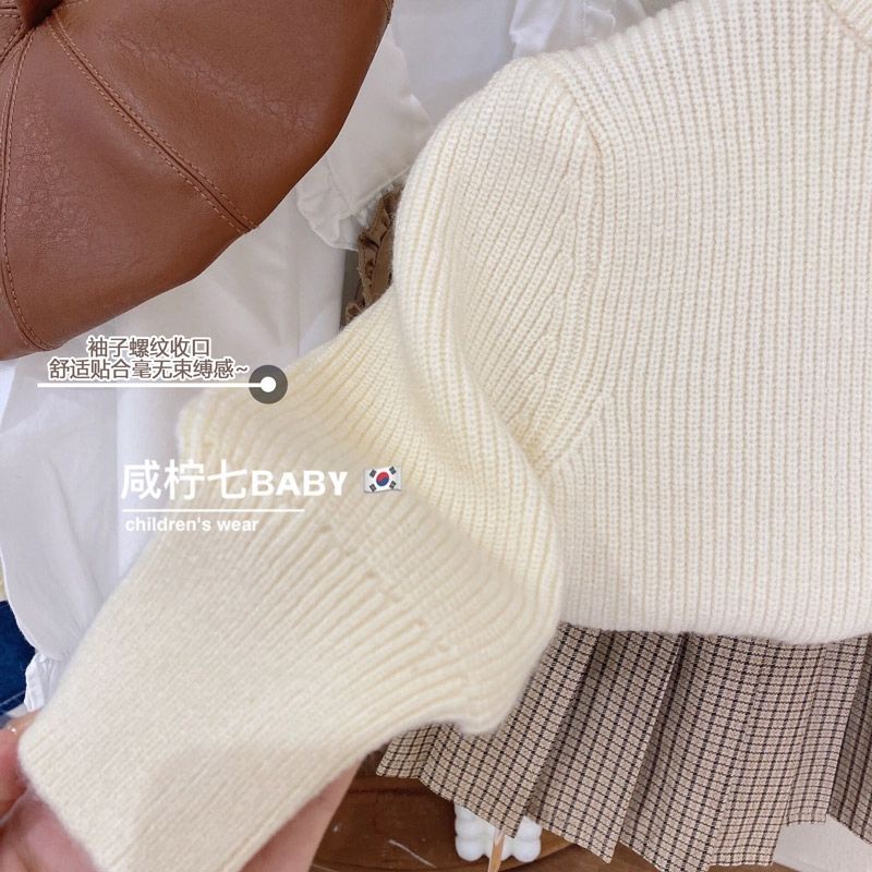 Áo Khoác Len Cardigan Thời Trang Xuân Thu Mới 2022 Cho Bé Gái