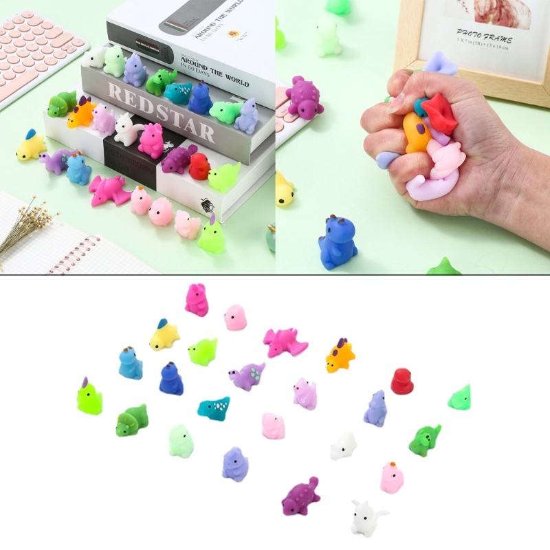 Set 28 Đồ Chơi Khủng Long Mềm Giúp Giảm Căng Thẳng