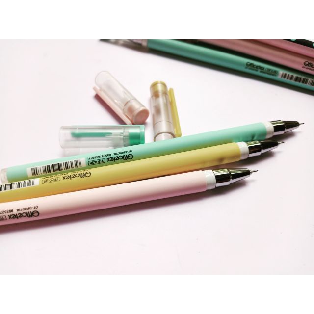 Hộp 12 Bút gel Officetex OT-GP007BL 0.38mm mực xanh