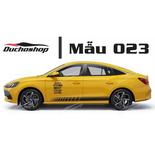 tem dán sườn xe MG thể thao 002