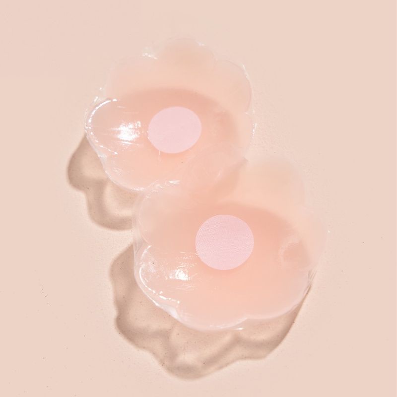 Miếng dán ngực silicon dán ti Hộp 5 cặp sử dụng nhiều lần HeeS999