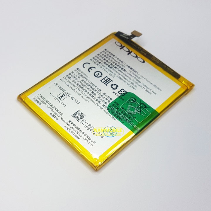 Pin Oppo F3, F5 BLP631 3200mAh zin + Tặng Keo Dán Pin-FREESHIP